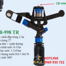 Béc phun cánh đập 2 tia BB-998 (răng trong) 