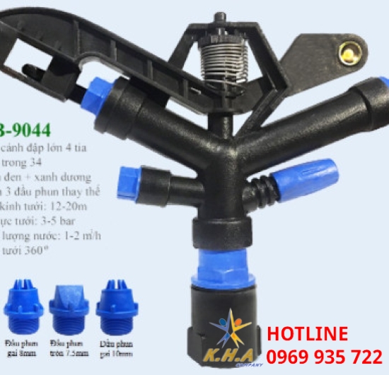 Béc phun cánh đập lớn 4 tia BB-9044  (VN)